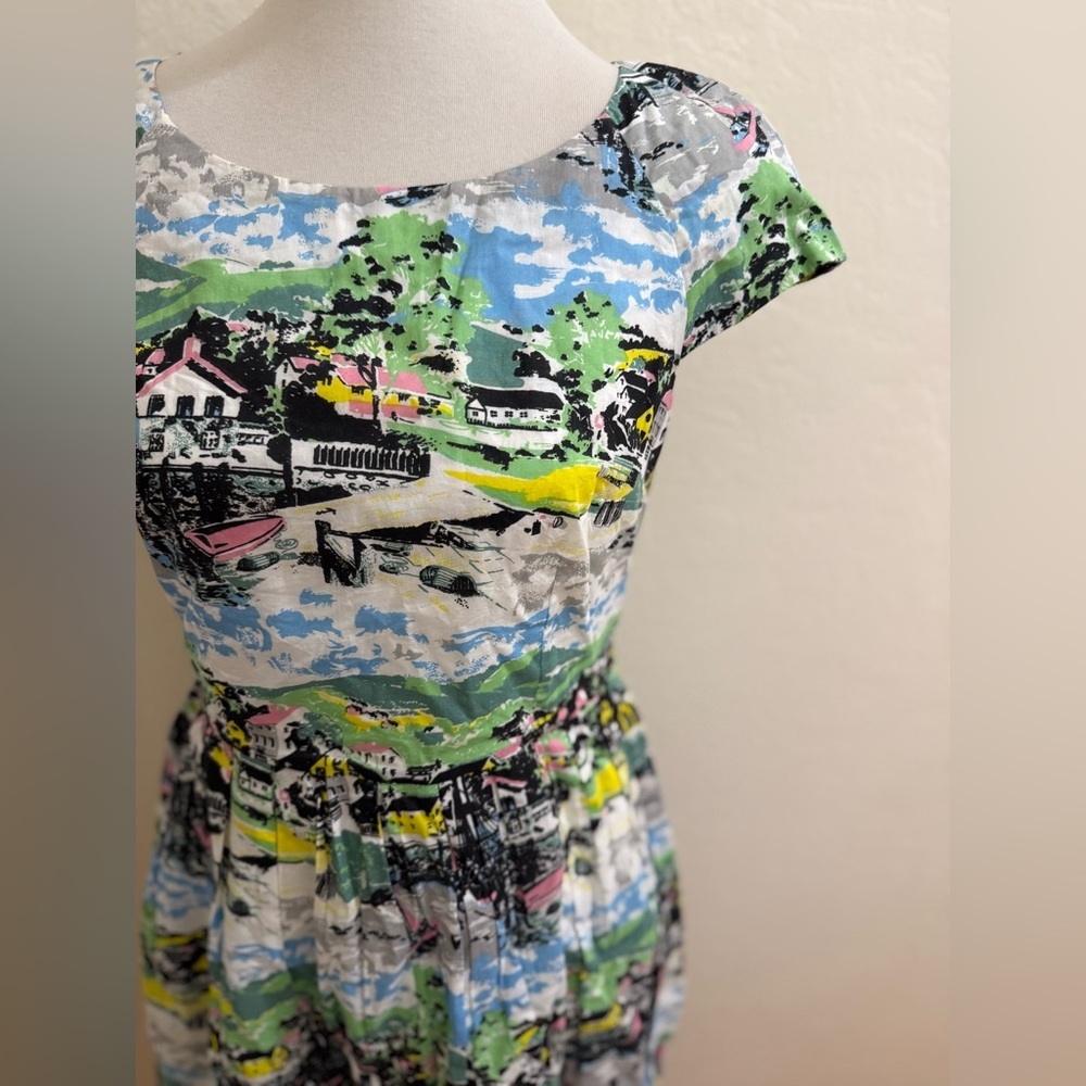 Colorful Printed Women's Dress - Picture 3 of 3